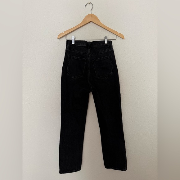 A&F The Ankle Straight Ultra High Rise Black Stretch Jeans Women’s Size 25 - Picture 5 of 10